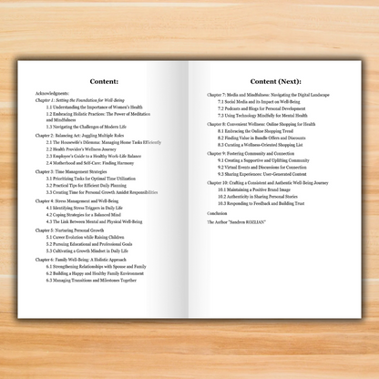 The Wellness: A Comprehensive Guide to Self-Improvement, Stress Management, and Family Well-Being - Printable E-Book - Sandy's Library